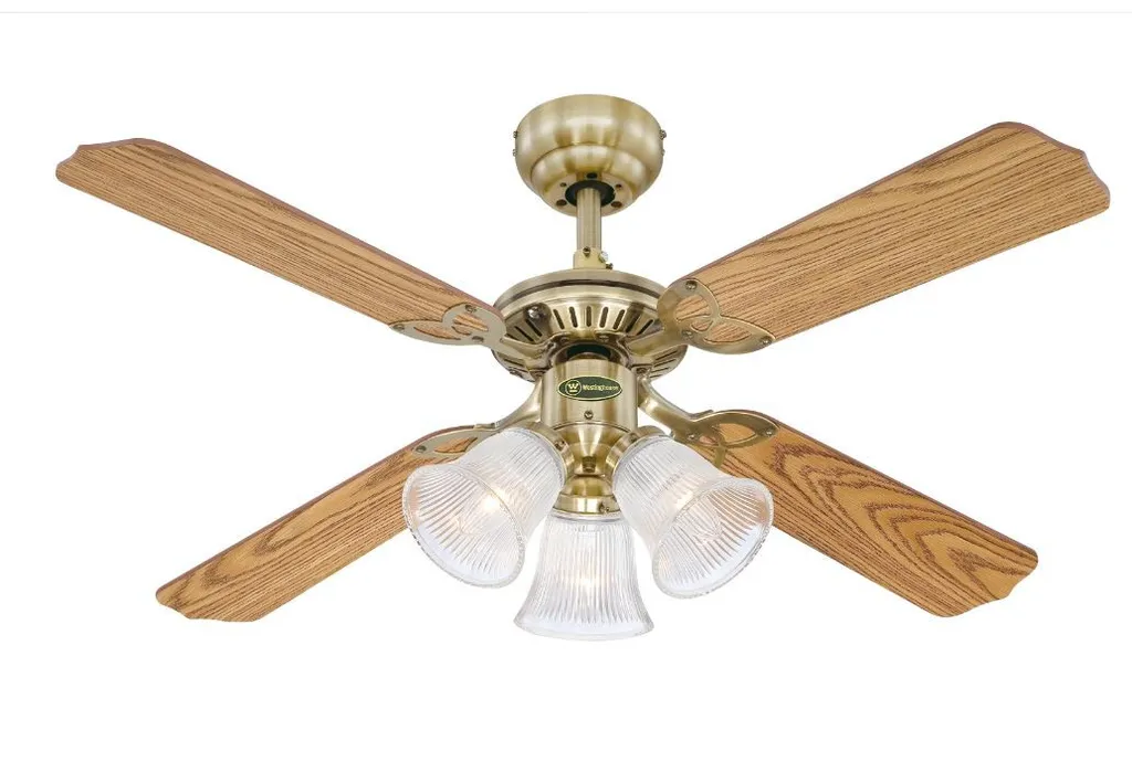 Deckenventilator Princess Trio Messing antik 105 cm Messing antik